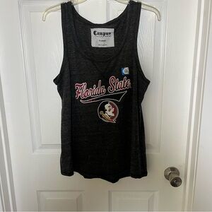 Campus Couture Women's Charcoal Gray Florida State Tank Top